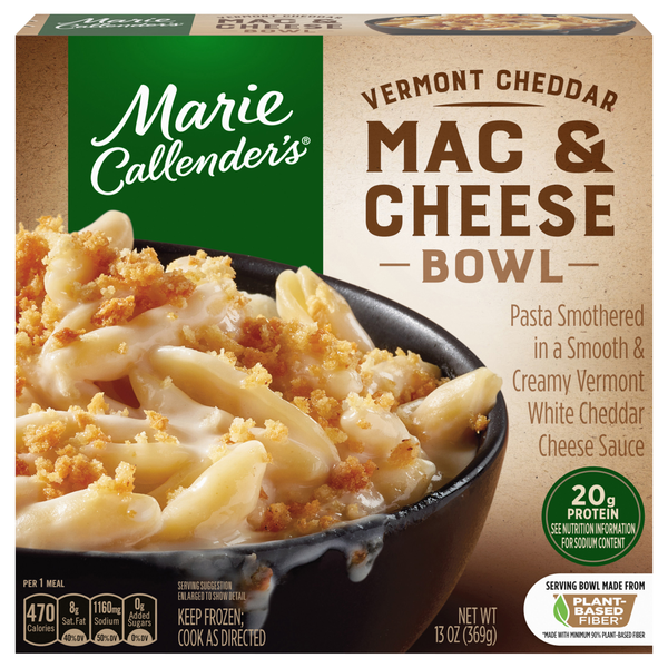Marie Callender's Vermont Cheddar Mac & Cheese Bowl Frozen Meal