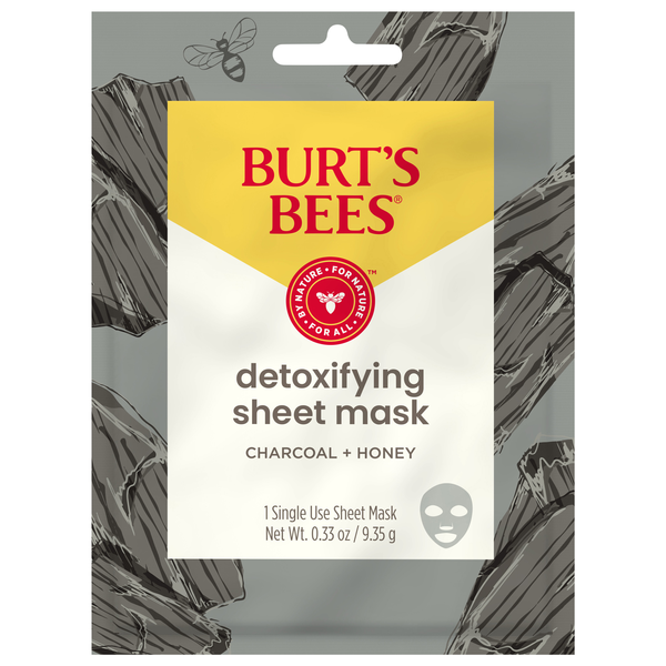 Burt's Bees Detoxifying Charcoal Sheet Mask with Honey