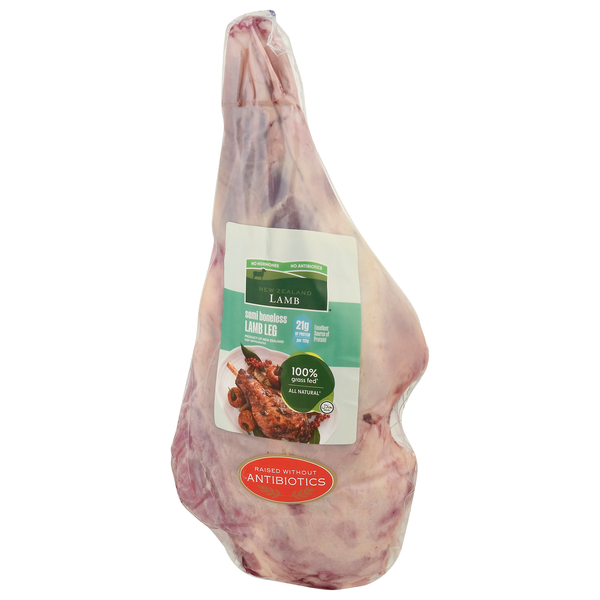 New Zealand Leg of Lamb Grass-fed Semi-Boneless Fresh