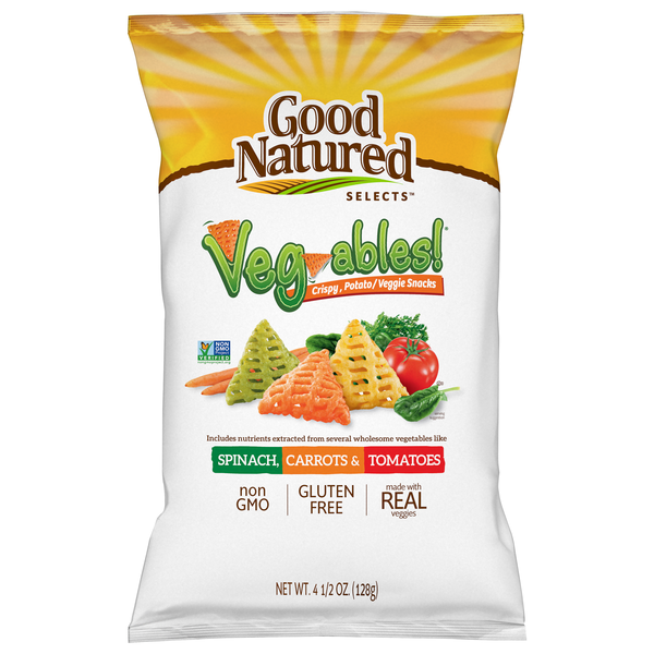Good Natured Selects Gluten Free Veg-ables! Crispy Potato/Veggie Snacks