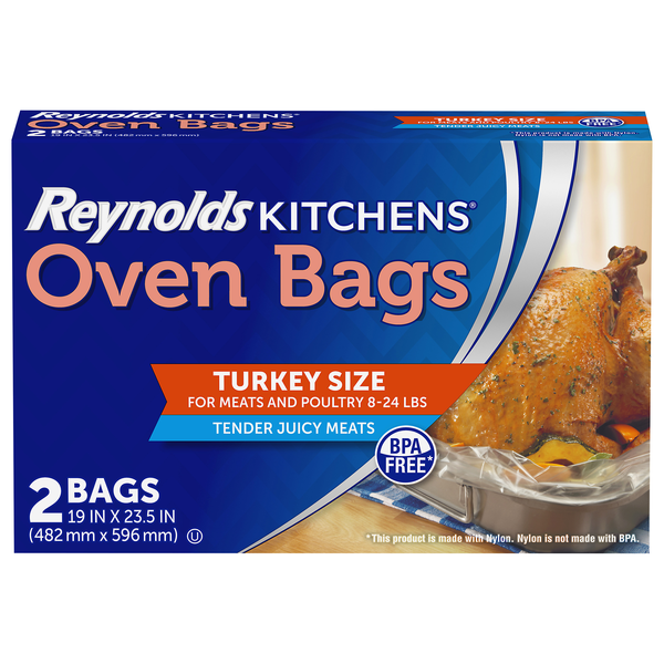 Reynolds Kitchens Turkey Size Oven Bags 19 X 23.5 Inch