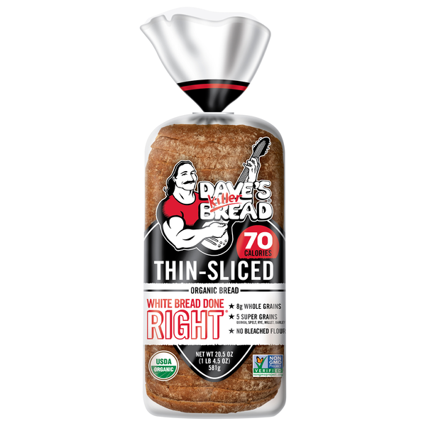 Dave's Killer Bread Organic White Done Right Thin Sliced
