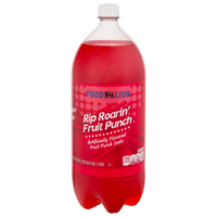 Food Lion Rip Roarin' Fruit Punch Soda Caffeine Free