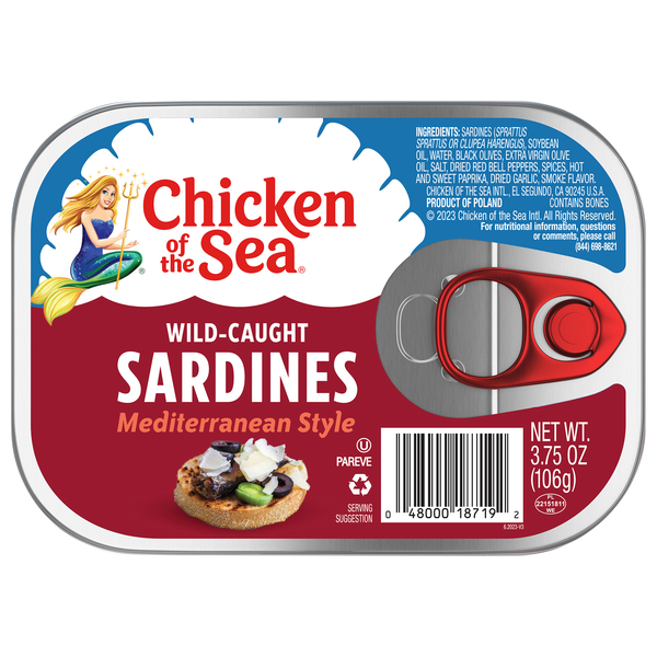 Chicken of the Sea Wild Caught Mediterranean Style Sardines