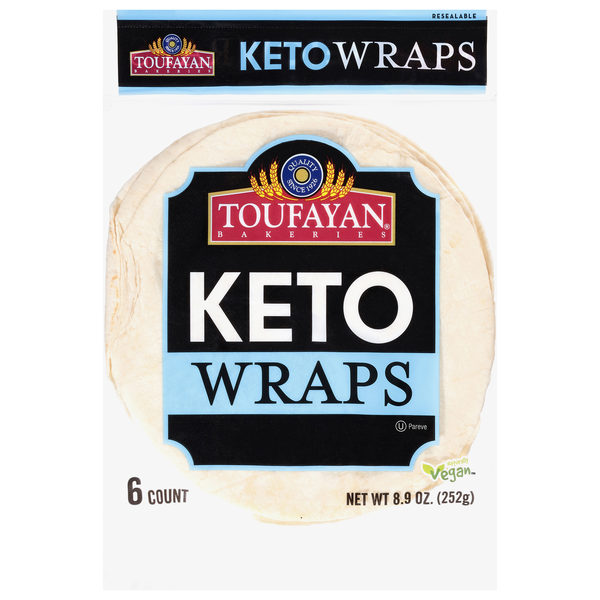 Toufayan Bakeries Keto Wraps - 6 ct