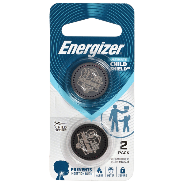Energizer Ultimate Child Shield 3V Lithium Batteries CR2032