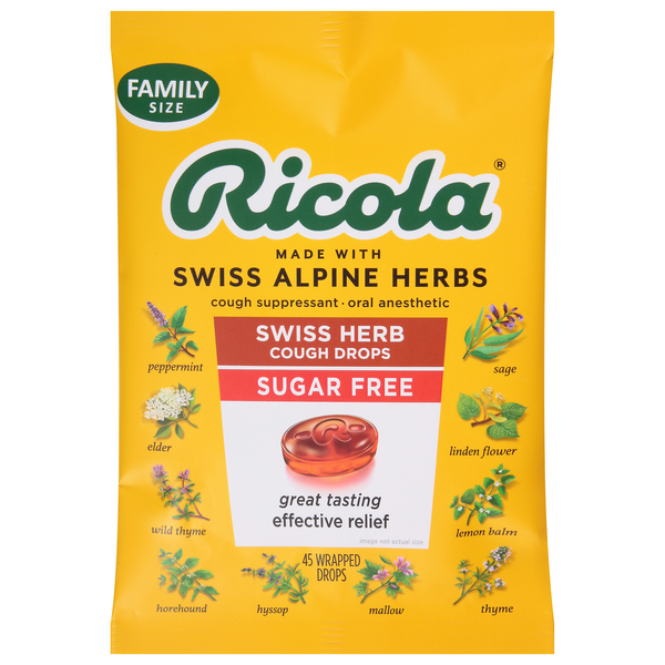 Save on Ricola Swiss Herb Cough Drops Sugar Free Family Size Order