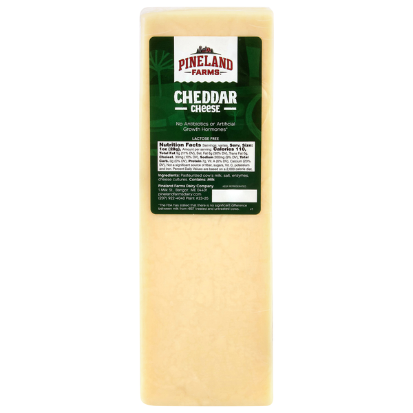 Pineland Farms Cheddar Cheese (Regular Sliced)