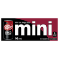 Dr Pepper Zero Sugar Soda Mini Cans - 10 pk