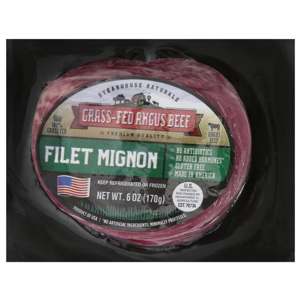 Steakhouse Naturals Grass-fed Angus Beef Filet Mignon Fresh