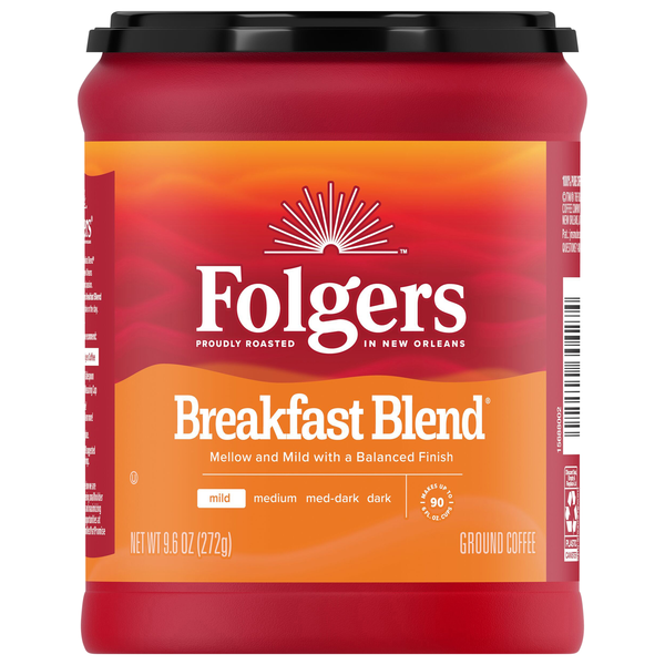 Folgers Breakfast Blend Mild Roast Ground Coffee
