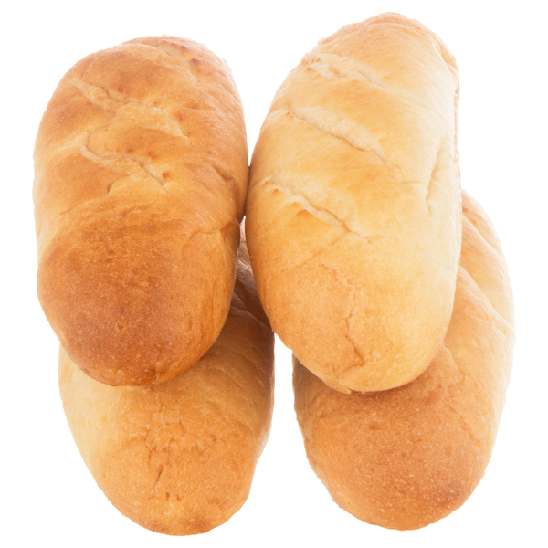 Hannaford Bakery White Sub Rolls - 4 ct