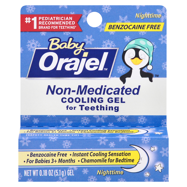 Orajel Baby Nighttime Non-Medicated Cooling Gel for Teething