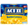 Act II Butter Lovers Microwave Popcorn - 6 ct