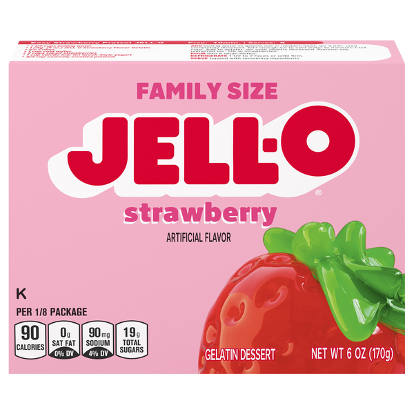 Jell-O Strawberry Flavored Gelatin Dessert Mix