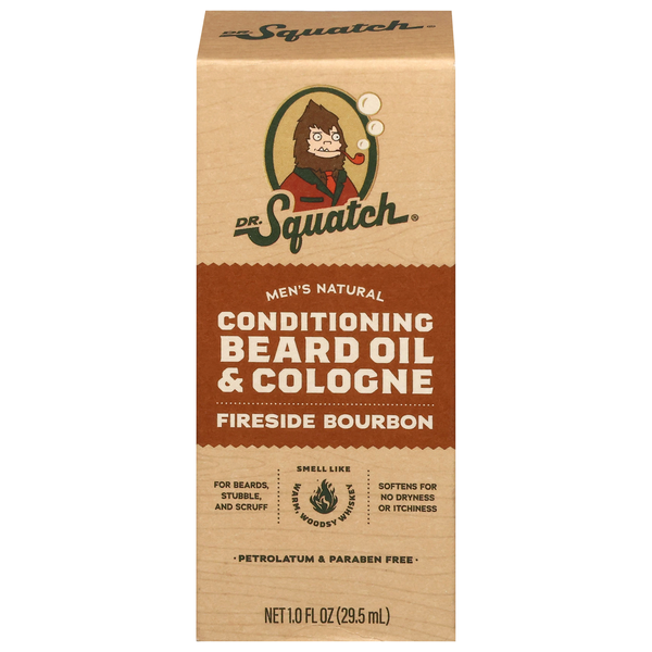 Dr. Squatch Natural Fireside Bourbon Conditioning Beard Oil & Cologne