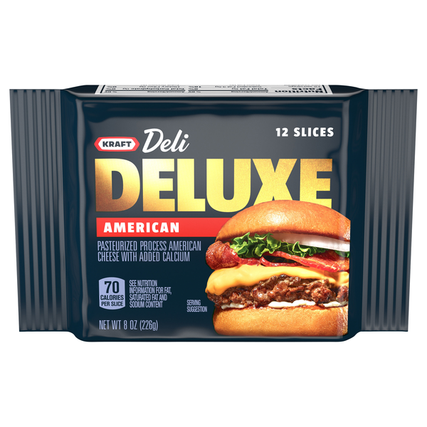 Kraft Deli Deluxe American Cheese Slices - 12 ct