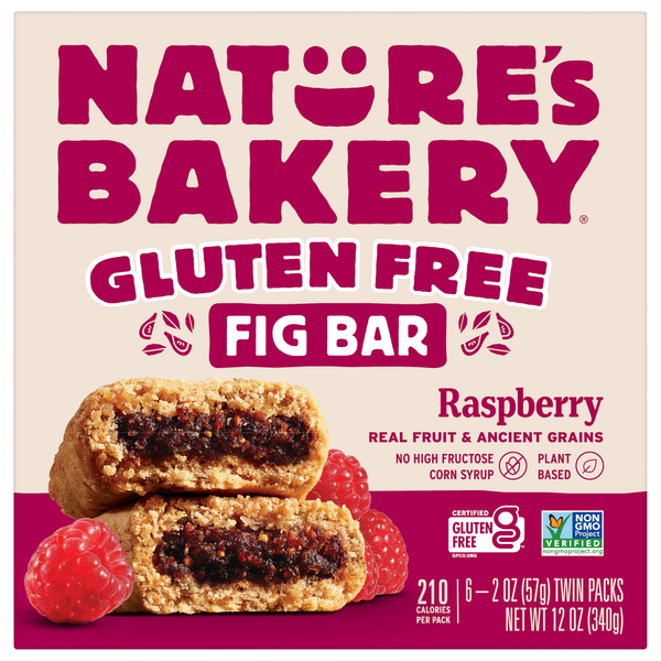 Nature's Bakery Gluten Free Raspberry Fig Bars - 6 ct