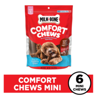 Milk-Bone Comfort Chews Rasied Beef Mini Dog Treats - 6 ct