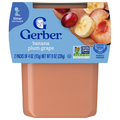 Gerber Natural 2nd Baby Food Banana Plum Grape - 2 ct