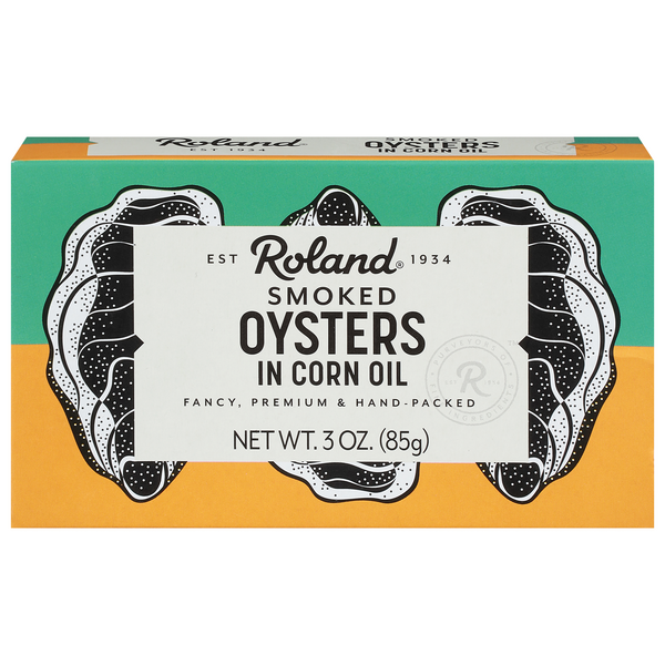 Roland Smoked Oysters in Corn Oil