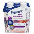 Ensure MAX Creamy Strawberry 30g Protein Nutrition Shake - 4 pk