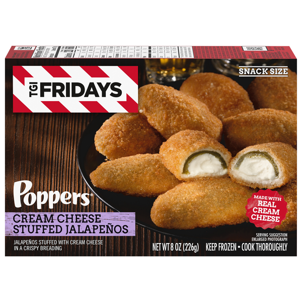 TGI Fridays Poppers Cream Cheese Stuffed Jalapenos Frozen