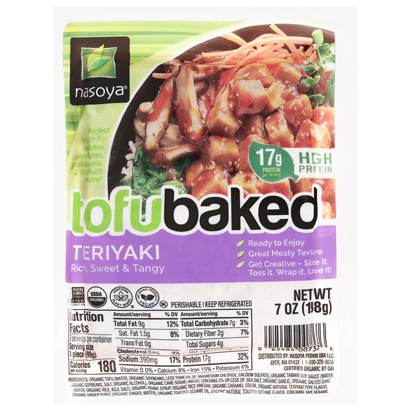 Nasoya Plantspired Organic Teriyaki Tofu Baked