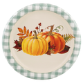 Smart Living Harvest Lunch Plates Pumpkins 6.87 Inch