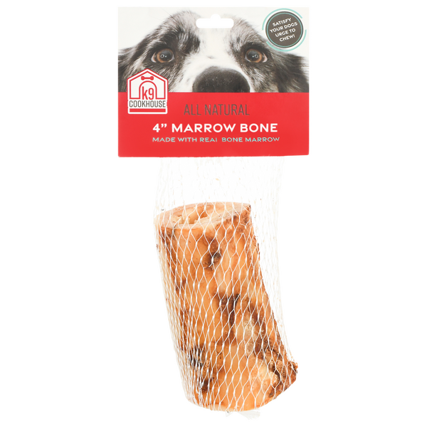 K9 Cookhouse All Natural Marrow Bone Dog Chew 4 Inch
