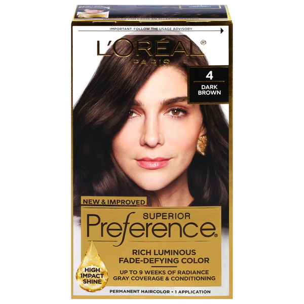 L'Oreal Superior Preference Hair Color Dark Brown 4
