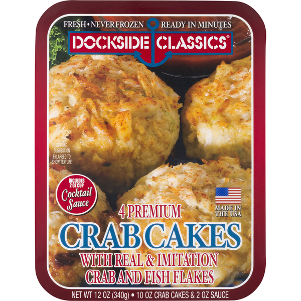 Dockside Dockside Classics Premium Crab Cakes - 4 ct Fresh