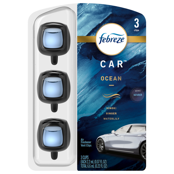 Save on Febreze Car Vent Clips Air Freshener Ocean Order Online