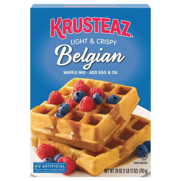 Krusteaz Light & Crispy Belgian Waffle Mix