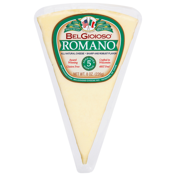 Save on BelGioioso Romano Cheese Wedge All Natural Order Online