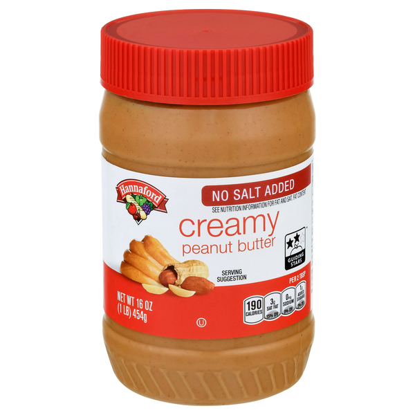 Hannaford No Salt Added Creamy Peanut Butter