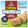 Quaker Chewy Maple & Brown Sugar 5g Protein Granola Bars - 5 ct