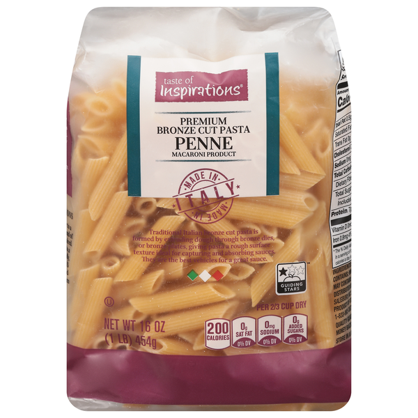 Taste of Inspirations Premium Bronze Cut Penne Pasta