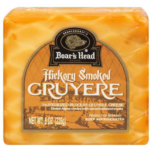 Save on Boar's Head Gruyere Cheese Hickory Smoked Chunk Order Online