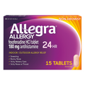 Allegra 24hr 180mg Allergy Relief Non-Drowsy Tablets