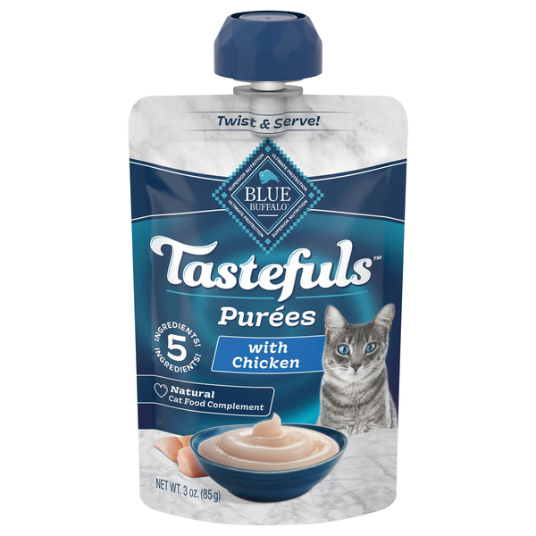 Blue Buffalo Tastefuls Purees Chicken Cat Food Complement