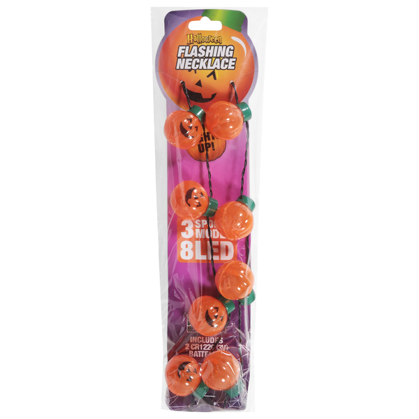 Magic Seasons Halloween Flashing Necklace Pumpkin