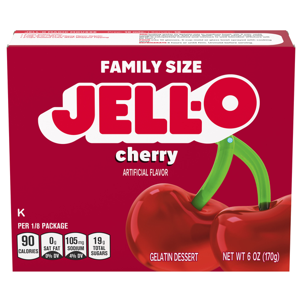 Save on JellO Gelatin Dessert Cherry Order Online Delivery GIANT