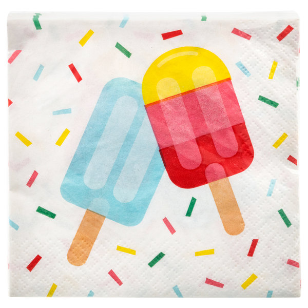 Smart Living 2-Ply Beverage Napkins Popsicles & Sprinkles