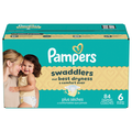 Pampers Swaddlers Size 6 Baby Diapers 23-44 lb