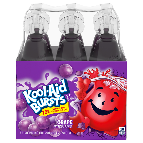 Kool-Aid Bursts Grape Soft Drink - 6 pk