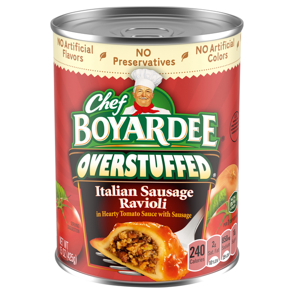 Chef Boyardee Overstuffed Italian Sausage Ravioli