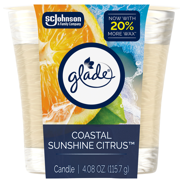 Glade Coastal Sunshine Citrus Candle