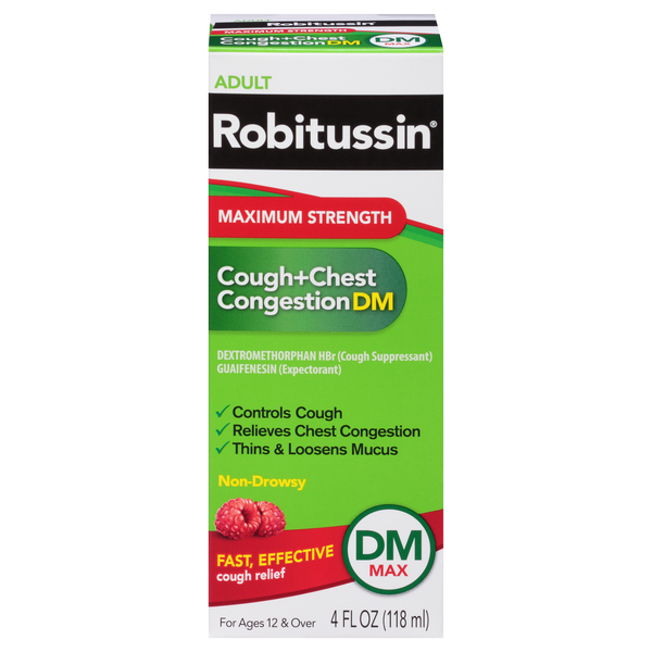 Robitussin Cough + Chest Congestion DM Maximum Strength Liquid