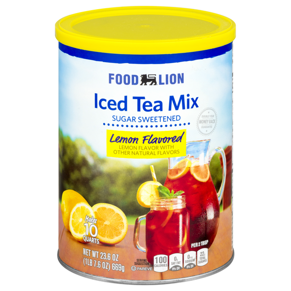 Save on Food Lion Iced Tea Mix Lemon Flavored Sugar Sweetened Order Online Delivery Food Lion